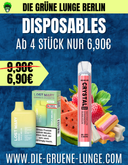 🎉 DEIN MEGA-DEAL: ALLE DISPOSABLES AB 4 STÜCK 6,90€ 🎉