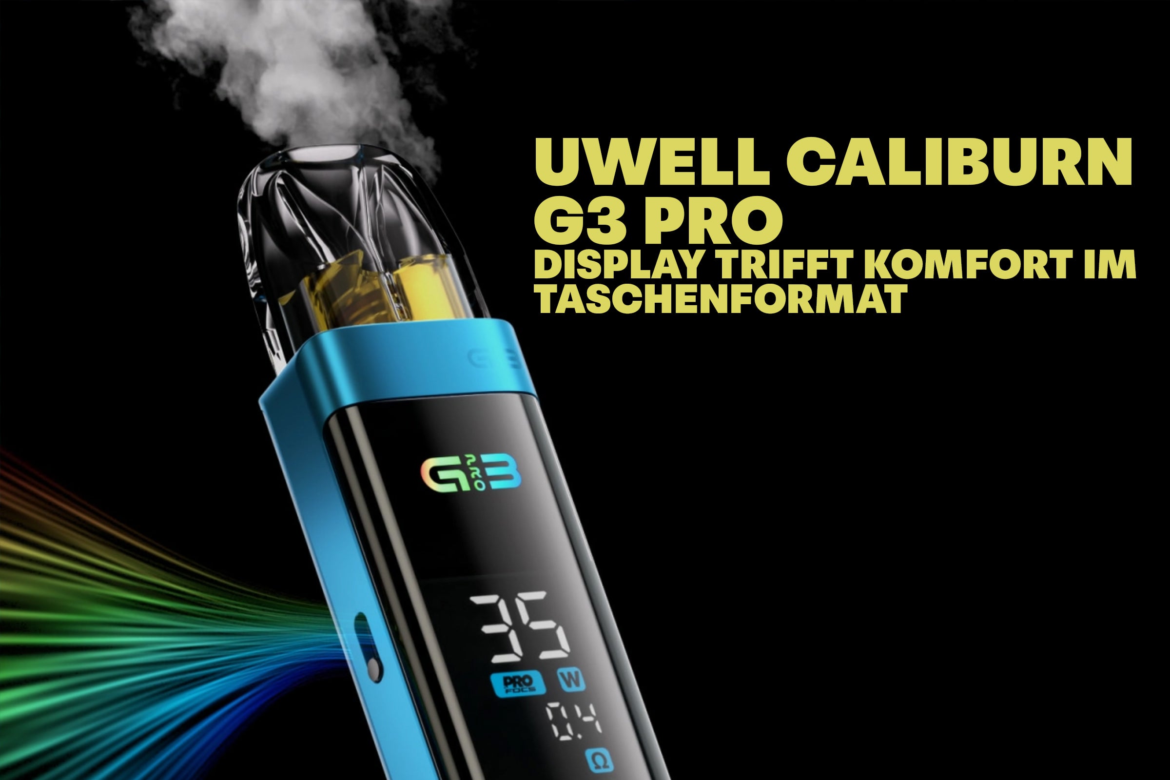 Uwell Caliburn G3 Pro Display trifft Komfort im Taschenformat Die Grne Lunge Berlin Uwell Caliburn G3 Pro Display trifft Komfort im Taschenformat Die Grne Lunge Berlin