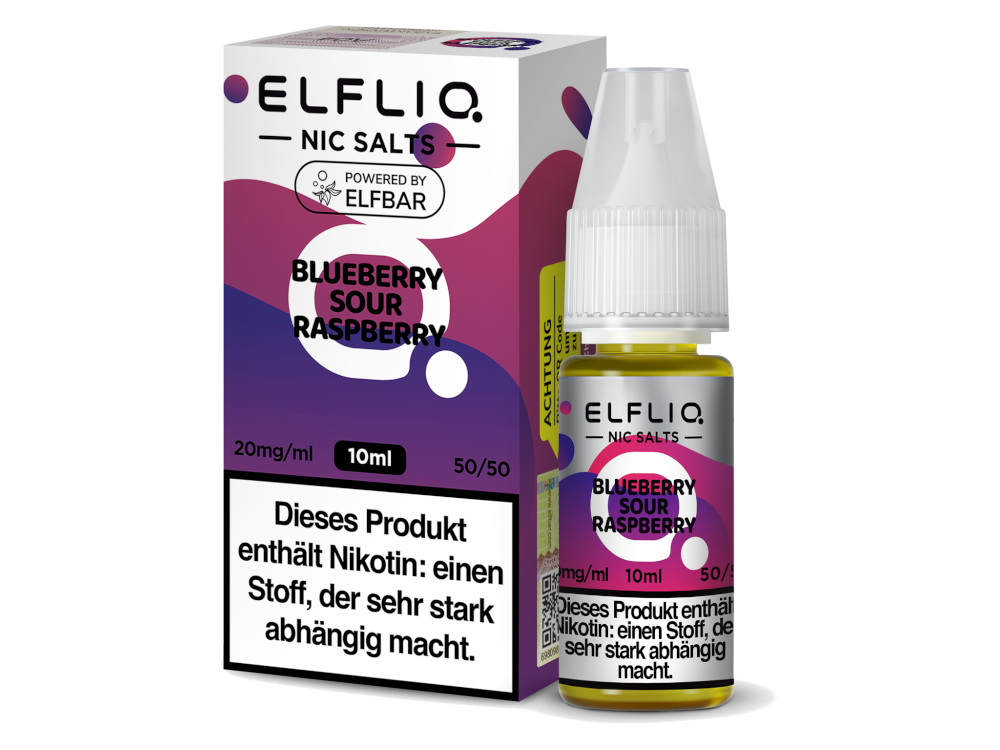 Elfliq Nikotinsalz Liquid Neue Steuer - Blueberry Sour Raspberry