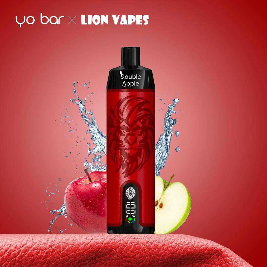 Yo Bar x Lion Vapes Hookah Pro 10000 - Double Apple 10ml 0mg/ml Die Grne Lunge Berlin Yo Bar x Lion Vapes Hookah Pro 10000 - Double Apple 10ml 0mg/ml Die Grne Lunge Berlin