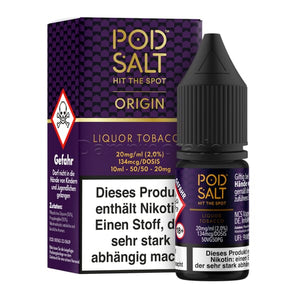 Pod Salt Origin Neue Steuer - Liqour Tobacco 10ml