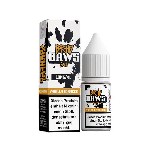 Barehead - BRHD Raws - Vanilla Tobacco - Hybrid Nikotin - 10ml
