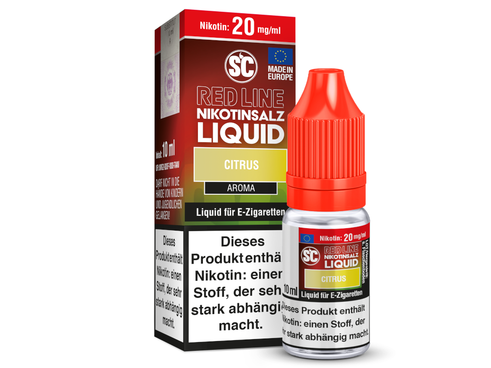 SC Red Line Nikotinsalz Liquid Neue Steuer - Citrus