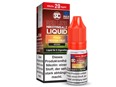 SC Red Line Nikotinsalz Liquid Neue Steuer - Peach Passion Fruit