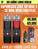 HAMMER DEAL: Vaporesso Luxe Xr Max 2 + 2 x Revoltage Flex 10ml nach Wahl 49,90