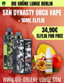 ORCA VAPE SAN DYNASTY POD KIT + Elfliq gratis!