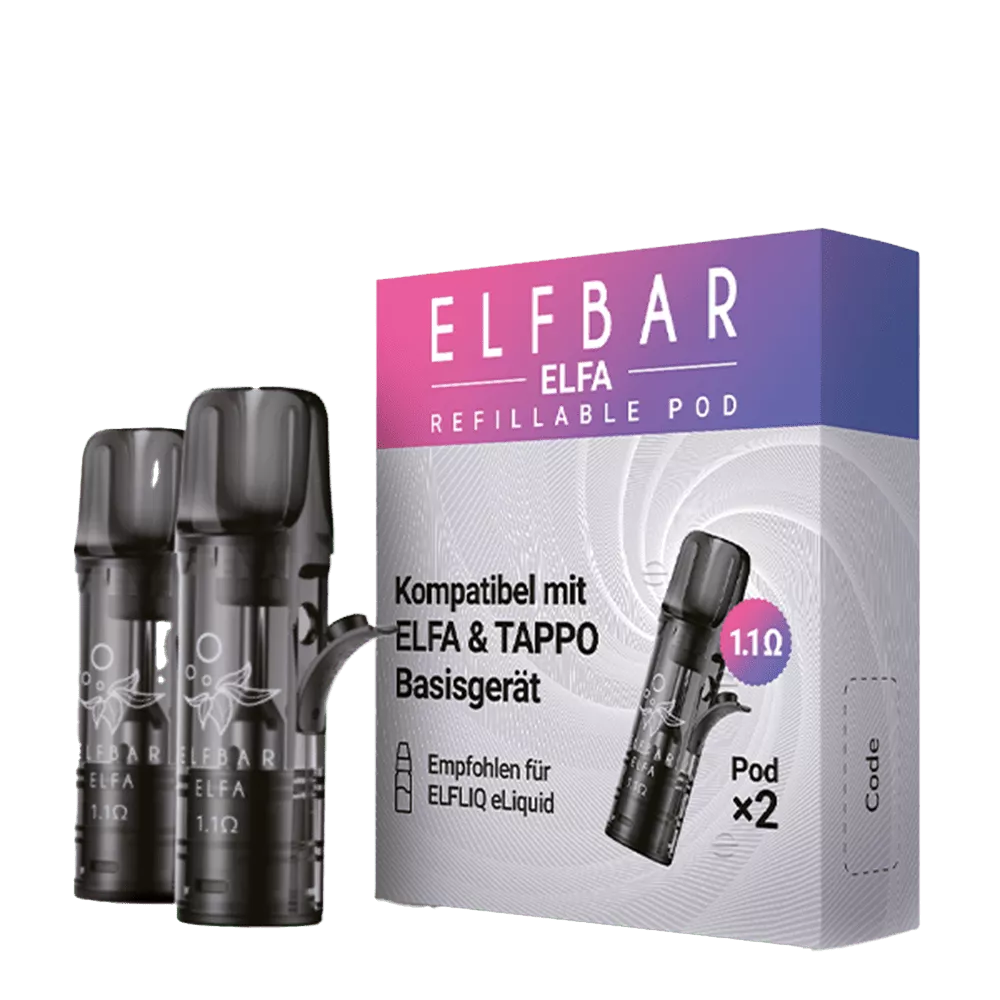 ELFBAR ELFA Refillable Pod 1,1 Ohm, 2er Pack