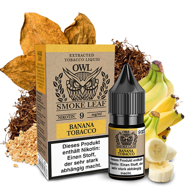 Owl Smoke Leaf Banana Tobacco 10ml Liquid