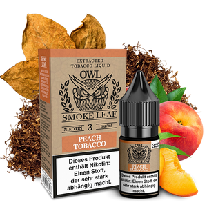 Owl Smoke Leaf Peach Tobacco 10ml Liquid