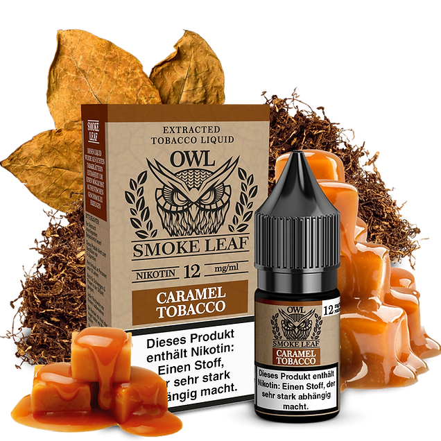 Owl Smoke Leaf Caramel Tobacco 10ml Liquid