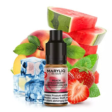 Laden Sie das Bild in den Galerie-Viewer, Maryliq - Peach Strawberry Watermelon Ice 10ml
