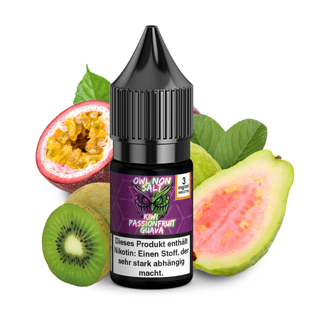 OWL Non SALT - Kiwi Passionfruit Guava 10ml Liquid