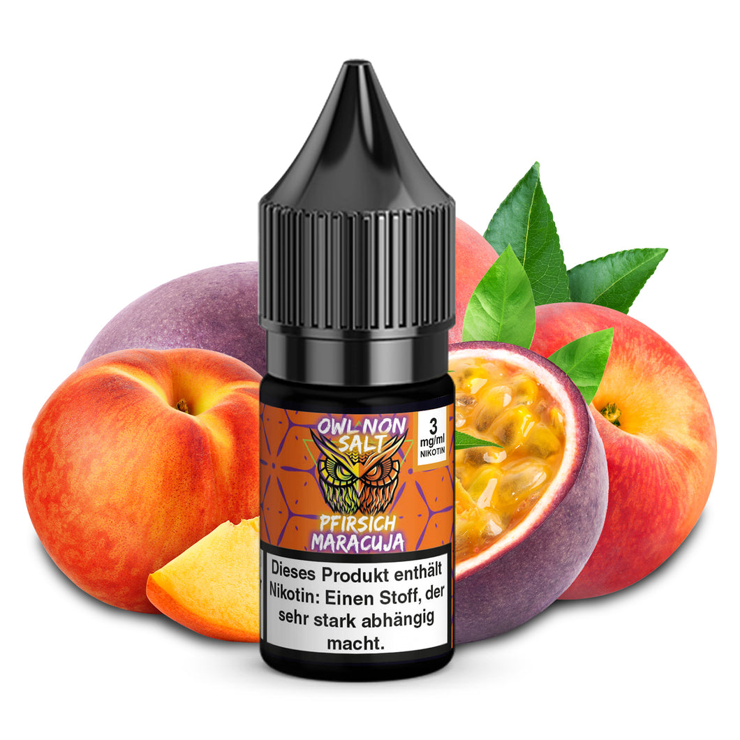 OWL Non SALT - Pfirsich Maracuja 10ml Liquid