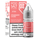 Pod Salt X  - Strawberry Lychee Nikotinsalz Liquid 10ml
