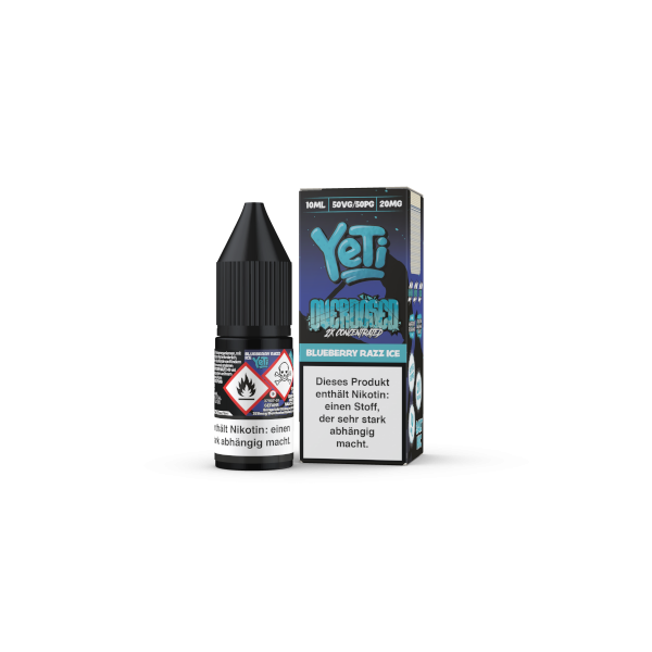 Yeti Overdosed Nikotinsalz Blueberry Razz Ice 10ml