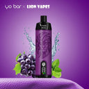 Yo Bar x Lion Vapes - Grape Mint 10ml 0mg/ml