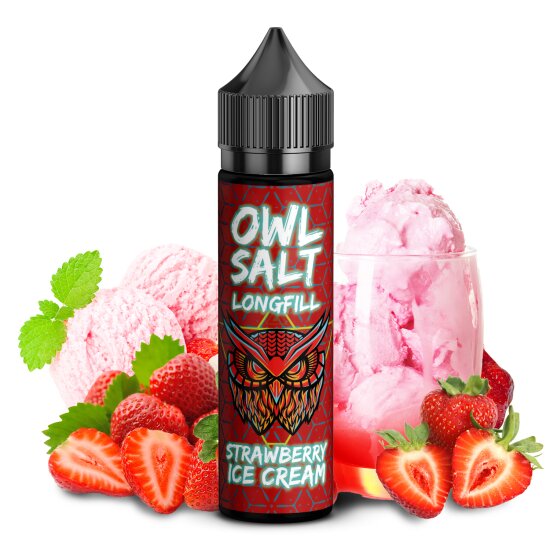 Owl Salt Longfill Straberry Ice Creram