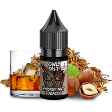 Laden Sie das Bild in den Galerie-Viewer, OWL SALT Nikotinsalzliquid Whiskey Nut Tobacco 10 ml
