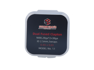 Steam Crave 1.1 Dual Fused Clapton NI80 28ga*2+38ga (10 stk./packung)