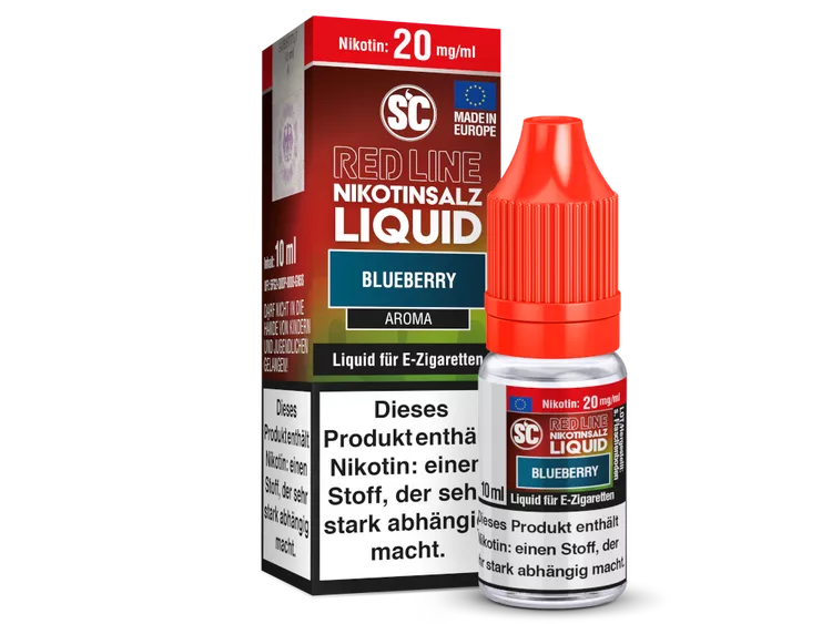 SC Red Line Nikotinsalz Liquid Neue Steuer - Blueberry